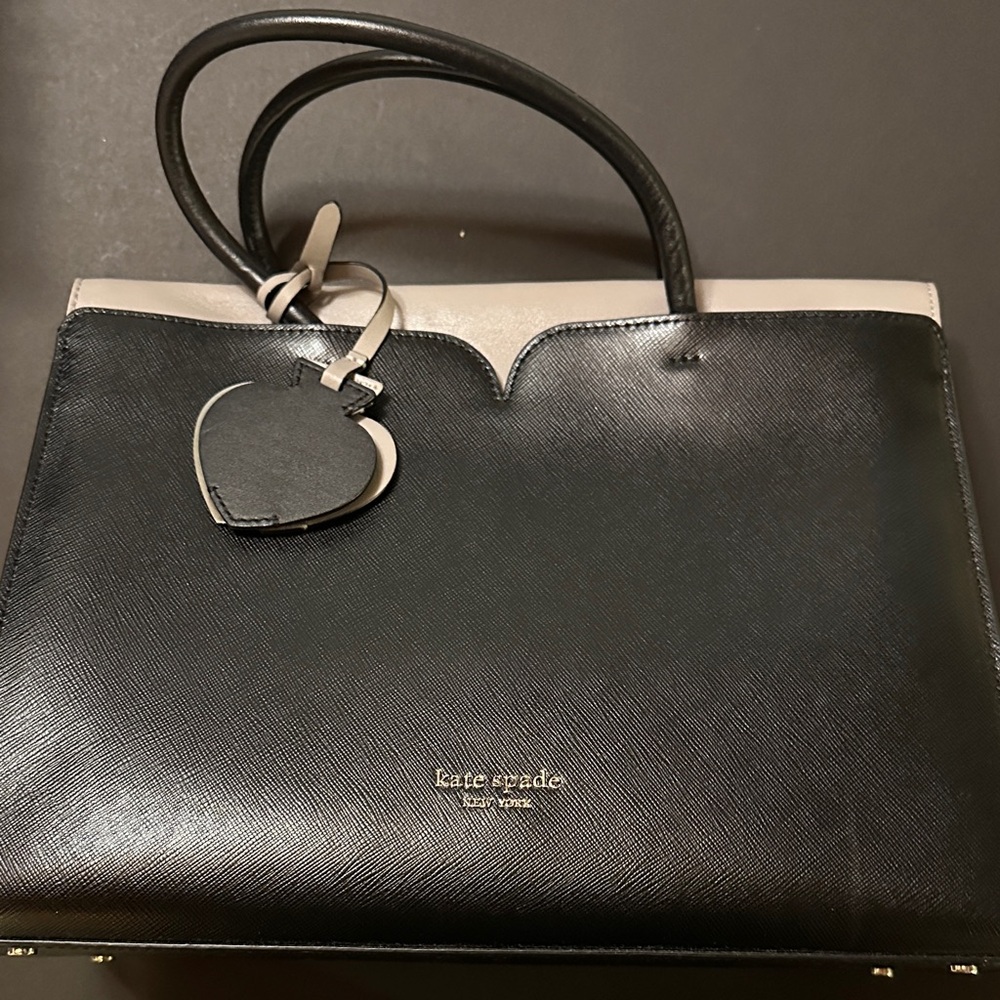 Kate Spade Black and Tan Satchel with dust bag